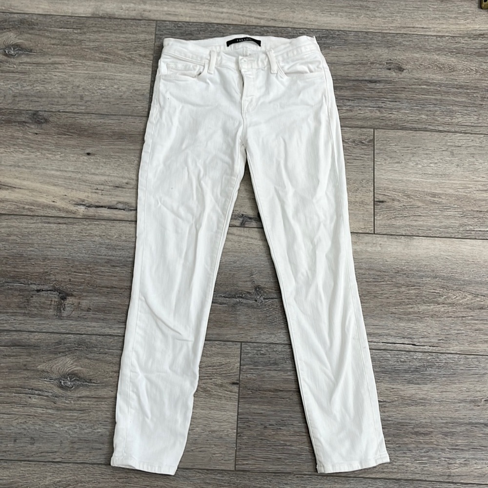 JBrand ankle white stretchy jeans